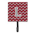 thumbnail image 1 of Letter L Chevron Crimson & Grey Leash or Key Holder, 1 of 1