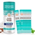 thumbnail image 1 of Enjuague bucal GuruNanda Travel Sachets con aceite de coco, paquete de 7, 1 of 7