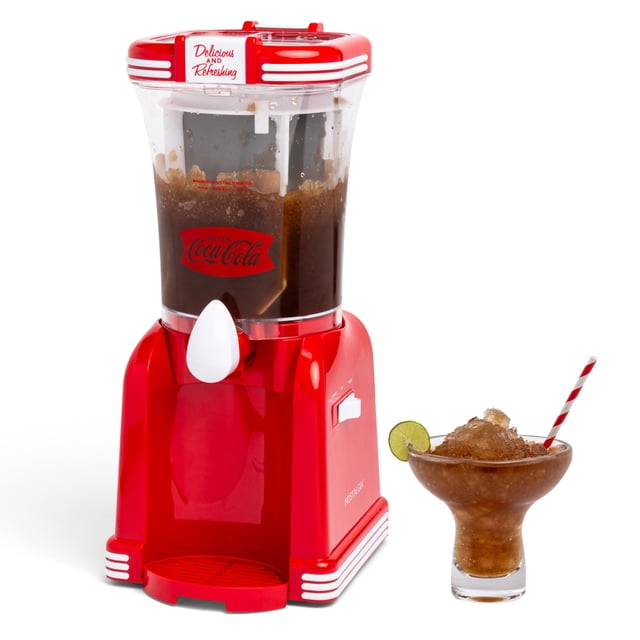 Máquina para hacer bebidas congeladas Nostalgia Coca-Cola 32 ml con acero inoxidable