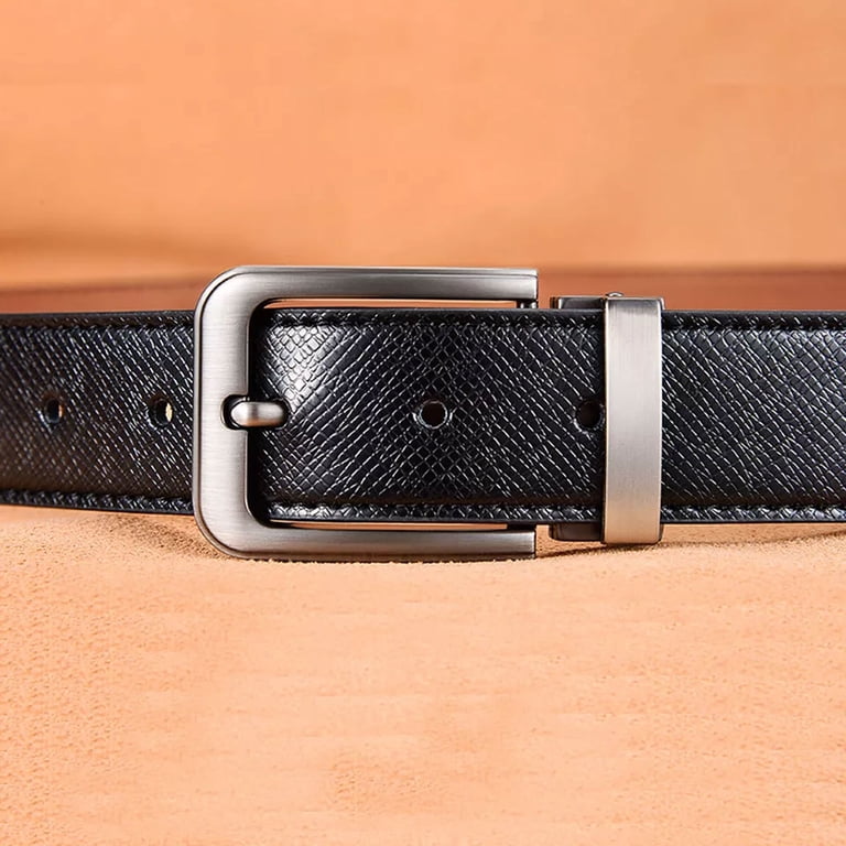 Mens Genuine Leather Belts Adjustable Casual Dress Belt for  display picture 1