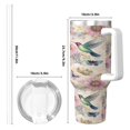 thumbnail image 5 of Mothers Day Hummingbird Cup Insulated Tumbler Stainless Steel Vacuum Travel Mug 40 oz with Handle and Straw Lid, 5 of 7
