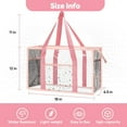 thumbnail image 2 of Clear Beach Tote Bag - Waterproof PVC Stadium Approved - Extra Large Transparent Bag for Pool, Concert, 2 of 6