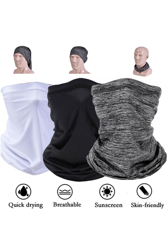 Unisex Face Neck Gaiter Mask - Dust-proof, Windproof, UV Protection Scarf for Men and Women