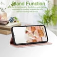 thumbnail image 2 of for Galaxy A55 5G Phone Case Wallet,A55 Flip Cases,Card Holder Cute Floral Leather Kickstand,Wrist Strap, Closure,Shockproof Protective Cover for Samsung A55 5G / 4G (Rose Gold), 2 of 14