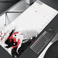 thumbnail image 3 of Oni-alfombrilla grande para ratón de juegos, tapete japonés negro para mesa de escritorio, alfombrilla grande para ratón XXL 90x40, alfombrilla para teclado y ratón, empresa 100x50, 3 of 5