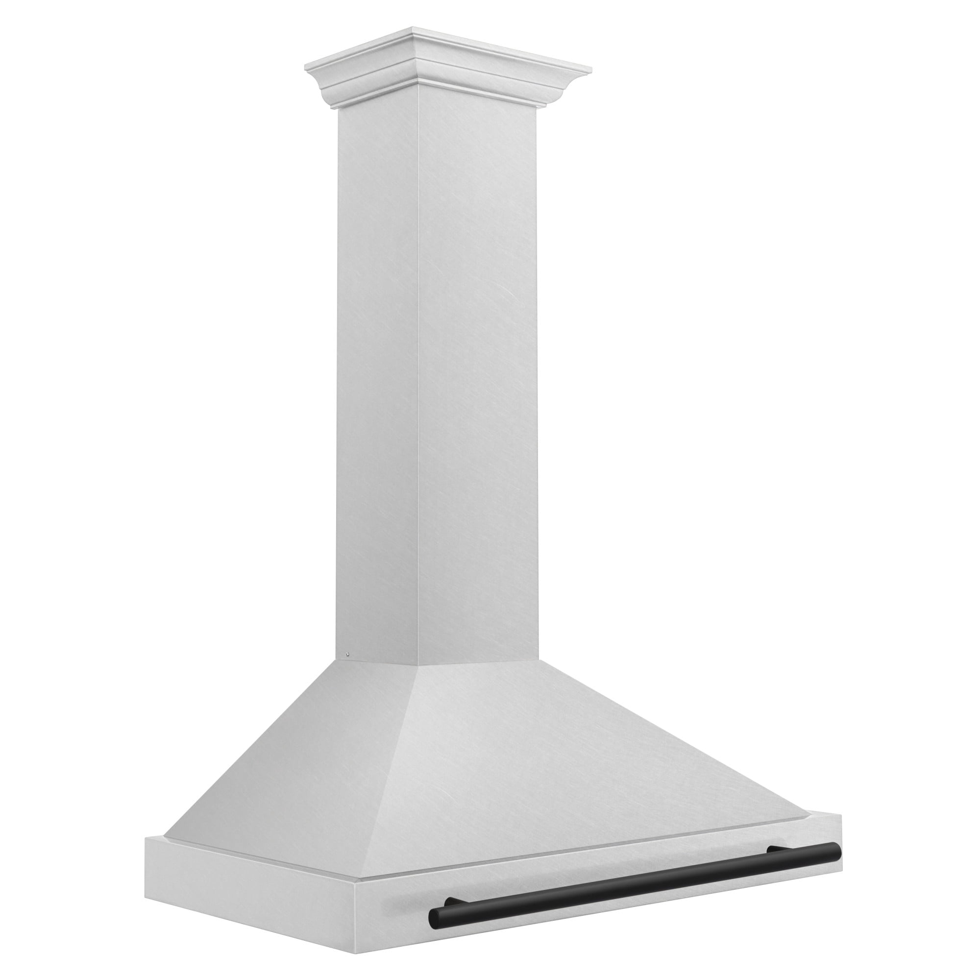 ZLINE 36 ZLINE Autograph Edition DuraSnow Stainless Steel Range Hood with DuraSnow and Matte Black Handle (KB4SNZ-36-MB)