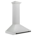 thumbnail image 3 of ZLINE 36 ZLINE Autograph Edition DuraSnow Stainless Steel Range Hood with DuraSnow and Matte Black Handle (KB4SNZ-36-MB), 3 of 6
