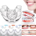 thumbnail image 1 of Aparatos de ortodoncia Dental de 3 etapas, entrenador de alineación, retenedor de dientes, protector bucal de bruxismo, alisador de dientes, aparato, 1 of 4