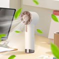 thumbnail image 6 of Portable High-Speed Handheld Mini Fan with Digital Display, Beige, 6 of 9