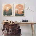 thumbnail image 2 of Stupell Industries Contemporary Desert Scene Silhouette Graphic Art Gallery Wrapped Canvas Print Wall Art, Set of 2, Design by Janelle Penner, 2 of 6
