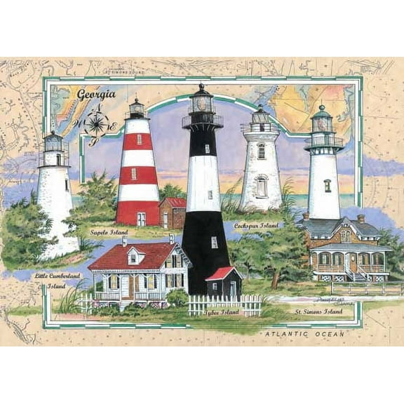 Lighthouses of Georgia Puzzle