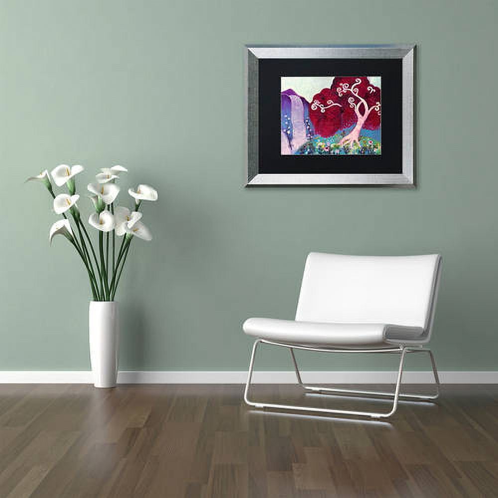 Trademark Fine Art "31" Canvas Art by Natasha Wescoat, Black Matte, Silver Frame