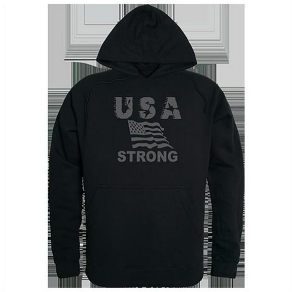 Rapid Dominance USA Strong 2 Graphic Pullover Sweatshirt, Black - Large