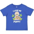 thumbnail image 3 of Inktastic Cute Sloth I Love My Poppy with Green Leaves Boys or Girls Baby T-Shirt, 3 of 5