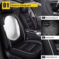thumbnail image 2 of LAONNVIR Seat Covers Fit for Volkswagen Tiguan 2009-2025 Car Seat Covers Full Set Leather Breathable Waterproof Automotive Seat Covers Protector(Black8,5 Seats), 2 of 8