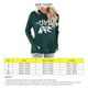 thumbnail image 4 of Camiseta de manga larga suave y cómoda para mujer para uso diario, fiestas y citas. Sudadera con cuello redondo y estampado de oso en color negro y verde, talla XL, 4 of 5