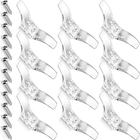12 Set Window Blind Cord Cleats Safety Cord Cleats for Blinds with Screws