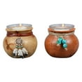 thumbnail image 2 of Southwest Pots Candle Holders – Set of 2 Rustic Votive Holders – Twine & Bead Accent – 3.6" x 2.8", 2 of 5