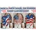 thumbnail image 6 of JGNGSHN Hawaiian Shirts for Men Patriotic 4th July Shirt Short Sleeve Button Down T-Shirts Casual American Flag Print Summer Vacation Beach Shirt, 6 of 10