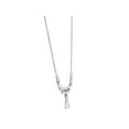 thumbnail image 5 of Rachel Koen Pear Round and Carre Shape Diamond Necklace 18K White Gold 2.25Cttw, 5 of 7