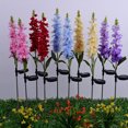 thumbnail image 4 of Ounissouiy 2 uds luz Solar hermosa flor al aire libre ahorro de energía RGB lámparas de patio lámpara de camino a prueba de herrumbre iluminación Iluminación y accesorios Violeta Ounissouiy HA073511-05, 4 of 6