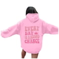 thumbnail image 2 of Hoodies for Women 2025 Everyday Is A Second Chance Hoodie Y2K Graphic Hoodie Hooded Sweatshirt Women Pullover, 2 of 5