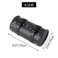 thumbnail image 6 of Motorcycle Leather Universal Tool Round Roller Saddle Bag fork for Travel Suitcase, 6 of 8