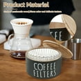 thumbnail image 4 of Coffee Pod Organizer, Coffee Filter Holder, Wooden Coffee Filter Storage Container with Lid, Coffee Filter Dispenser, Coffee Filter Basket for Bar Counter Coffee Bar Decor, 4 of 12