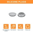 thumbnail image 4 of Uxcell 4pack Silicone Plugs, Rubber Round Snap in Locking Hole Plugs Waterproof Hole Plug for 35-38mm Hole, Grey, 4 of 6