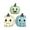 C, variant on Set of 3 Halloween Wooden Pumpkin Decor 2d Single-Sided Printing Tabletop Ornaments Fall Figurines for Mantel Shelf Coffee Table Home Party Decoration