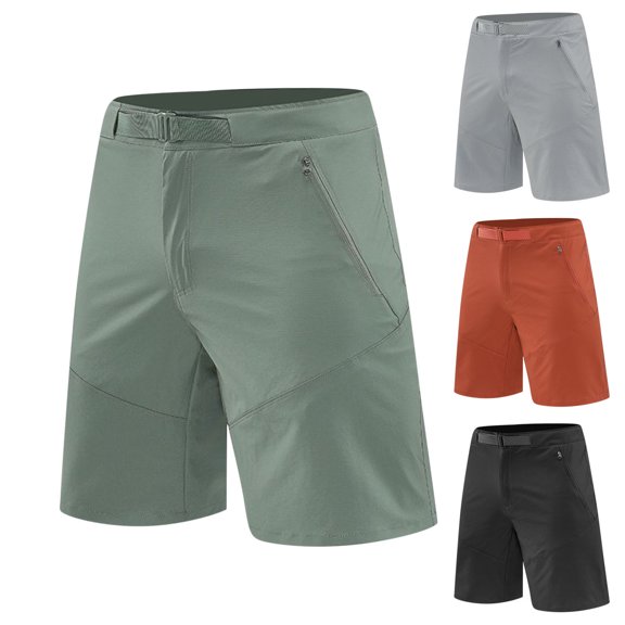 FRSASU Men’s 9" Pro Spin Golf Dress Shorts with Active Waistband Zipper Pocket, Stretch Fabric, Moisture-Wicking, UPF 50 Sun Protection Workout Shorts Orange