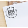 thumbnail image 2 of Printtoo Black Housewarming Address Roound Personalized&nbsp;Self Inking Address Stamp Custom Housewarming Rubber&nbsp;Stamper-50 mm Diameter, 2 of 6