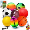 thumbnail image 1 of Set de pelotas deportivas COAMZPARTY, paquete de 8, 13 cm, para niños, 1 of 7