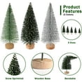 thumbnail image 3 of Ayieyill 30Pcs Mini Christmas Trees - Artificial Christmas Trees Bottle Brush Trees with 5 Sizes, with Wooden Base for Christmas Decor Snow Bottle Tree Christmas Party Home Table Decorations, 3 of 7