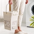 thumbnail image 6 of FastXmas Slim Laundry Hamper Handles Collapsible Laundry, Dirty Clothes Storage Floor-standing Household Bathroom Storage Basket for Home Use(24.3 L), 6 of 6