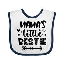 Inktastic Mama's Little Bestie with Arrow and Hearts Boys or Girls Baby Bib