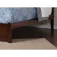 thumbnail image 7 of AFI Concord King Solid Wood Platform Bed with Footboard and Twin XL Trundle in Walnut, 7 of 7