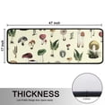 thumbnail image 5 of Kitchen Rugs Sets Of 2,Colorful Mushroom Frog Black Pattern Anti Fatigue Kitchen Mat Rugs Non Slip Washable,Decorative Kitchen Floor Mats for Kitchen,Sink,Laundry,17"x47"+17"x47", 5 of 5