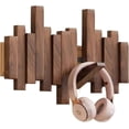 thumbnail image 1 of Elegant Wooden Coat Rack: 3 Hook Flip Design for Home Entryway, 1 of 1
