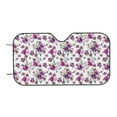 thumbnail image 6 of Lsque Violets Flowers Car Windshield Sun Shade | Accordion Folding Style Auto Shade for Car Truck SUV Van | Blocks UV Rays Sun Visor Protector | Small, 6 of 7