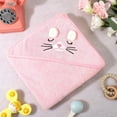 thumbnail image 5 of 2 Pcs Baby Hooded Towels,31 x 31 in Baby Washcloths, Infant Super Soft Baby Bath Towels with Hood for Toddlers1-3,Highly Absorbent Viscose Hooded Towel for Boys, Girls, Newborn Essentials, 5 of 7