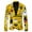 Yellow, variant on toraway Men Suits Slim Fit Klein Autumn Casual Suit Men's Fashion Breathable Printed Suit Party Dress L