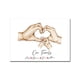 thumbnail image 1 of Póster personalizado de gestos de corazón de pareja, pintura en lienzo conmemorativa para niños de la familia, impresión artística, imagen de pared nórdica, decoración de sala de estar, 3-6, 1 of 4