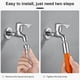 thumbnail image 4 of Inteprter Extensión de grifo, manguera de goma, lavabo de tocador antisalpicaduras, baño, cocina Universal, accesorios de giratorios alargados Juegos de accesorios de baño Naranja 20cm Inteprter HA009319-01, 4 of 6