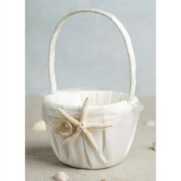 Starfish & Shell Beach Wedding Flowergirl Basket