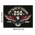 thumbnail image 3 of Win s Way USA 250th Anniversary Flag 1776-2026 American Independence Celebration Banner, 3 of 6
