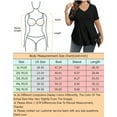 thumbnail image 5 of SIEANE Women's Plus Size short Sleeve Tops V Neck Pullover Sweaters Summer Blouse 1X-5X, 5 of 6