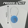 thumbnail image 2 of MELIVO Bike Lock,5.31" Bike Lock Combination,Cable Bicycle Lock Scooter Lock,Blue, 2 of 7