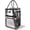Silver, variant on Reusable Rolling Shopping Bag with 5 Wheels, Foldable Grocery Cart Tote with Zipper, Lightweight Heavy-Duty Carry Bag Holds up to 66 lbs for Groceries, Laundry, Camping, Moving, Silver
