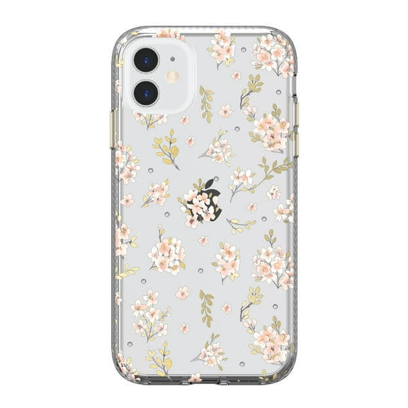 onn. Pink Floral with Gems Phone Case for iPhone 11 / iPhone XR